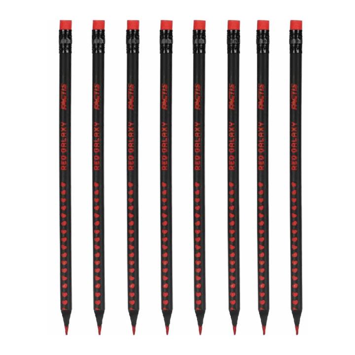 مداد قرمز فکتیس مدل گلکسی بسته 8 عددی